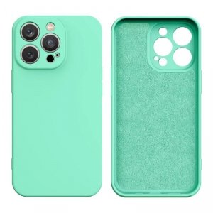 Silicone case etui Xiaomi Redmi Note 11 / Note 11S silikonowy pokrowiec miętowozielone