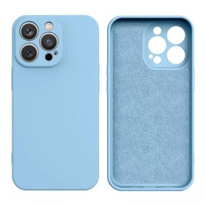 Silicone case etui Xiaomi Redmi Note 11 / Note 11S silikonowy pokrowiec jasnoniebieskie