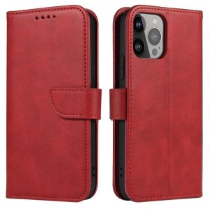 Magnet Case etui Samsung Galaxy S23+ pokrowiec z klapką portfel podstawka czerwone