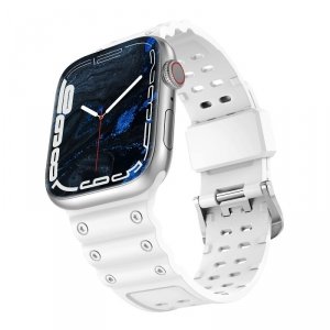 Strap Triple Protection pasek Apple Watch Ultra, SE, 9, 8, 7, 6, 5, 4, 3, 2, 1 (49, 45, 44, 42 mm) opaska bransoleta biały