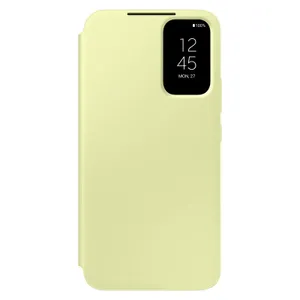 Samsung Smart View Wallet Case etui Samsung Galaxy A34 5G pokrowiec z inteligentną klapką okienkiem portfel na kartę limonkowe (