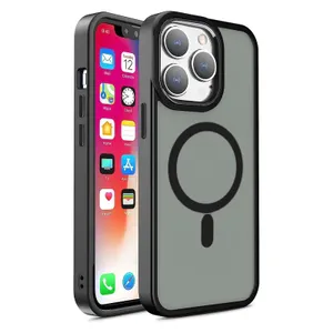 Magnetyczne etui z MagSafe Color Matte Case do iPhone 14 Pro - czarne