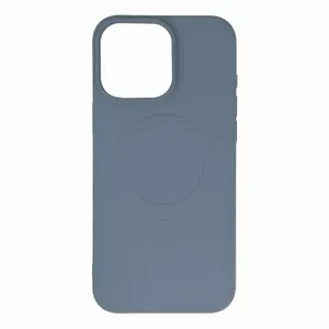 Etui Liquid Silicone Case MagSafe na iPhone 16 Pro - jasnonszare
