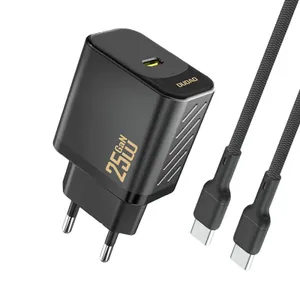 Ładowarka sieciowa Dudao A27CEU PD 25W GaN SB-C z kablem USB-C - czarna