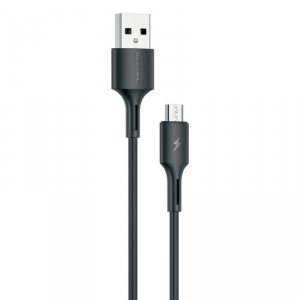 WK Design YouPin kabel przewód USB - micro USB 3A 1m czarny (WDC-136m)