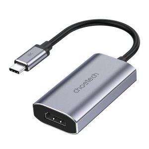 Choetech jednokierunkowy kabel adapter przejściówka z USB Typ C (meski) na HDMI (żeński) 8K 60Hz szary (HUB-H16)