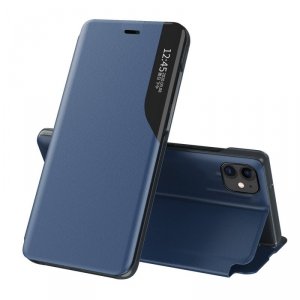 Eco Leather View Case elegancki futerał etui z klapką i funkcją podstawki iPhone 13 Pro niebieski