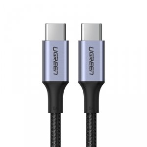 Ugreen kabel przewód USB Typ C - USB Typ C Power Delivery 100W Quick Charge FCP 5A 3m szary (90120 US316)