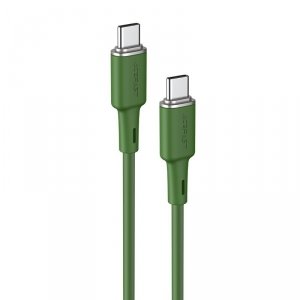 Kabel Acefast C2-03-C-C USB-C - USB-C PD QC 60W 3A 480Mb/s 1,2m - zielony