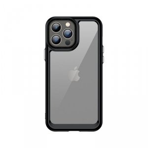 Outer Space Case etui do iPhone 13 Pro Max sztywny pokrowiec z żelową ramką czarny