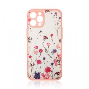 Design Case etui do Samsung Galaxy A12 5G pokrowiec w kwiaty różowy