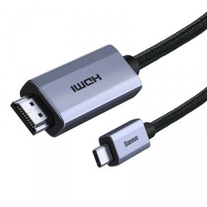 Baseus High Definition Series kabel adapter USB Typ C - HDMI 2.0 4K 60Hz 3m czarny (WKGQ010201)