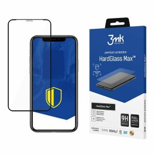 3MK HardGlass Max iPhone Xr black, FullScreen Glass