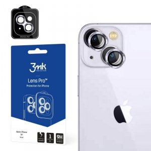 3MK Lens Protection Pro iPhone 14 6,1 fioletowy/violet Ochrona na obiektyw aparatu z ramką montażową 1szt.