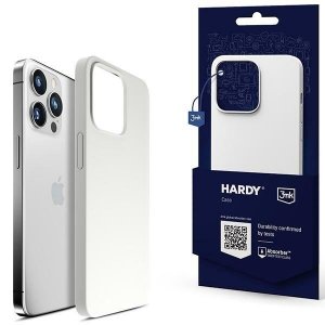 3MK Hardy Case iPhone 13 Pro 6,1 srebrno-biały/silver-white MagSafe