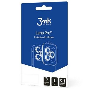 3MK Lens Protection Pro iPhone 15 Pro 6.1 ciemnozłoty/dark gold Ochrona na obiektyw aparatu z ramką montażową 1szt.