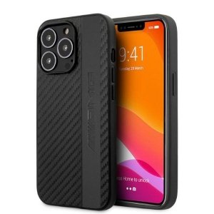 AMG AMHCP13LBLSCA iPhone 13 Pro / 13 6,1 czarny/black hardcase Carbon Stripe&Embossed
