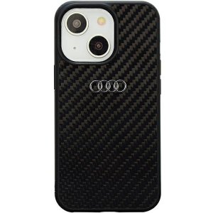 Audi Carbon Fiber iPhone 14 / 15 / 13 6.1 czarny/black hardcase AU-TPUPCIP14-R8/D2-BK