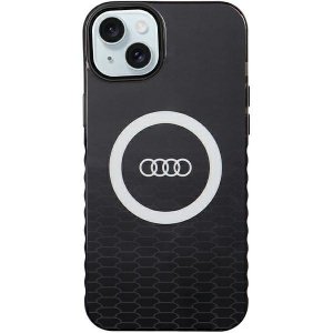 Audi IML Big Logo MagSafe Case iPhone 15 Plus / 14 Plus 6.7 czarny/black hardcase AU-IMLMIP15M-Q5/D2-BK