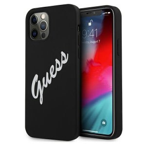 Guess GUHCP12LLSVSBW iPhone 12 Pro Max 6,7 czarno biały/black white hardcase Silicone Vintage