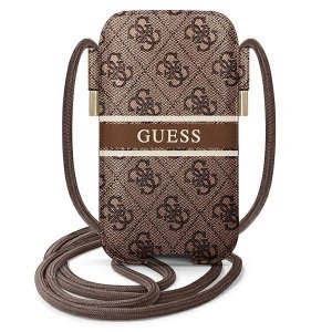 Guess Torebka GUPHM4GDBR 6,1 brązowy/brown hardcase 4G Stripe