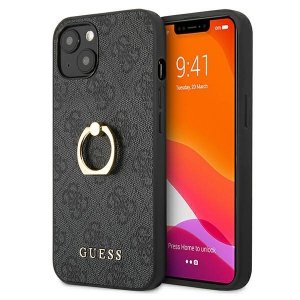 Guess GUHCP13S4GMRGR iPhone 13 mini 5,4 szary/grey hardcase 4G with ring stand