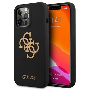 Guess GUHCP13LLS4GGBK iPhone 13 Pro / 13 6,1 czarny/black hard case Silicone 4G Logo