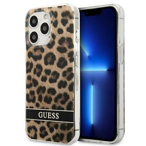 Guess GUHCP13LHSLEOW iPhone 13 Pro / 13 6,1 brązowy/brown hardcase Leopard