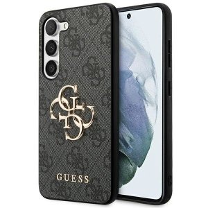 Guess GUHCS23S4GMGGR S23 S911 szary/grey hardcase 4G Big Metal Logo