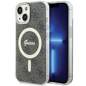 Guess GUHMP15SH4STW iPhone 15 / 14 / 136.1 brązowy/brown hardcase IML 4G MagSafe