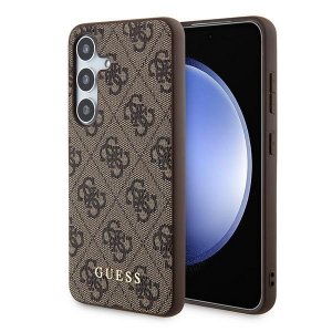 Guess GUOHCSA35G4GFBR A35 A356 brązowy/brown hardcase 4G Metal Gold Logo