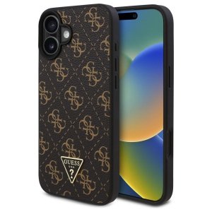 Guess GUHCP16SPG4GPK iPhone 16 6.1 czarny/black hardcase New 4G Triangle