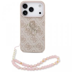 Etui Guess 4G Strap 4G Classic Logo do   iPhone 17 Pro różowy