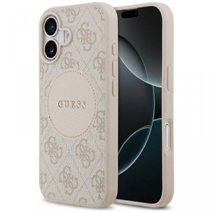 Etui Guess 4G Circle Classic Logo        MagSafe do iPhone 17 różowy