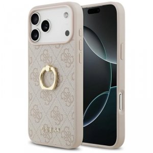 Etui Guess 4G Ring Stand do iPhone 17    Pro Max różowy