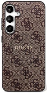 Etui Guess 4G Ring Classic Logo MagSafe  do Samsung Galaxy S25 FE brązowy