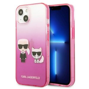 Karl Lagerfeld KLHCP13STGKCP iPhone 13 mini 5,4 hardcase różowy/pink Gradient Ikonik Karl & Choupette