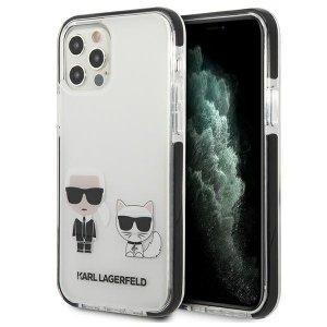 Karl Lagerfeld KLHCP12MTPEKCW iPhone 12/ 12 Pro hardcase biały/white Karl&Choupette