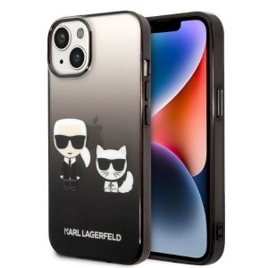 Karl Lagerfeld KLHCP14MTGKCK iPhone 14 Plus / 15 Plus 6,7 hardcase czarny/black Gradient Ikonik Karl & Choupette