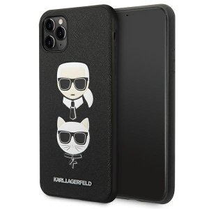 Karl Lagerfeld KLHCN65SAKICKCBK iPhone 11 Pro Max 6,5 czarny/black hardcase Saffiano Karl&Choupette Head