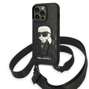 Karl Lagerfeld KLHCP14LSTKMK iPhone 14 Pro 6,1 czarny/black hardcase Monogram Ikonik Patch