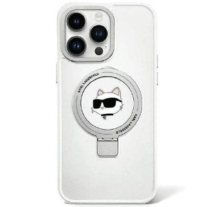 Karl Lagerfeld KLHMP15XHMRSCHH iPhone 15 Pro Max 6.7 biały/white hardcase Ring Stand Choupette Head MagSafe