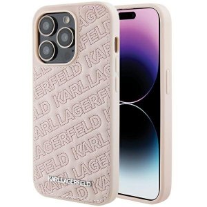 Karl Lagerfeld KLHCP15LPQKPMP iPhone 15 Pro 6.1 różowy/pink hardcase Quilted K Pattern
