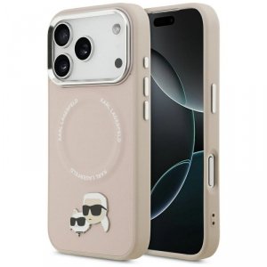 Etui Karl Lagerfeld Karl & Choupette     Pins MagSafe do iPhone 17 Pro Max różowy