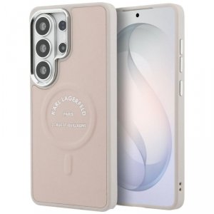 Etui Karl Lagerfeld Embossed Ring RSG    Logo MagSafe do Samsung Galaxy S26 Ultra różowy