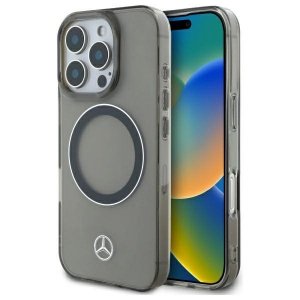 Mercedes MEHMP16X23HUOSK iPhone 16 Pro   Max 6.9 czarny/black hardcase Silver Ring MagSafe