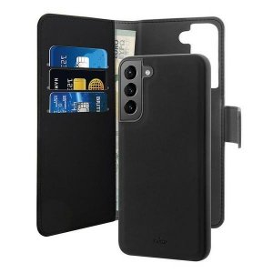 Puro Wallet Detachable Samsung S22 G901 2w1 czarne/black SGS22BOOKC3BLK