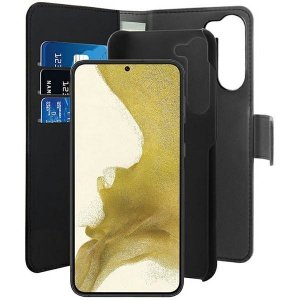Puro Wallet Detachable Sam S23+ S916 2w1 czarne/black PUSGS23PBOOKC3BLK