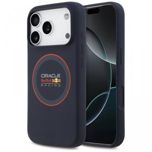 Etui Red Bull Silicone Red Ring MagSafe  do iPhone 17 Pro granatowy
