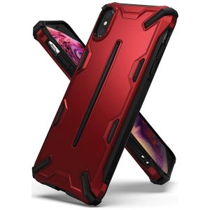 Ringke Dual X iPhone Xs Max czerwony /iron red DXAP0008